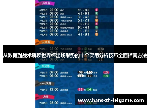 从数据到战术解读世界杯出线形势的十个实用分析技巧全面指南方法 从数据到战术解读世界杯出线形势的十个实用分析技巧全面指南方法